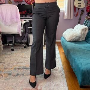 Vintage Y2K gray low rise pleated pants